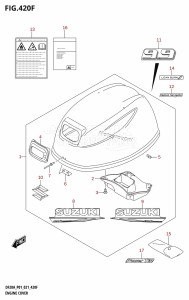 DF20A From 02002F-040001 (P40)  2020 drawing ENGINE COVER (DF9.9BT:021)