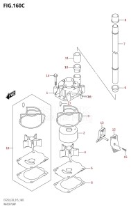 DF200 From 20002F-510001 (E03)  2015 drawing WATER PUMP (DF225T:E03)