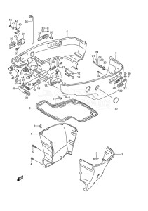 Outboard DF 200 drawing Side Cover (Type: L)