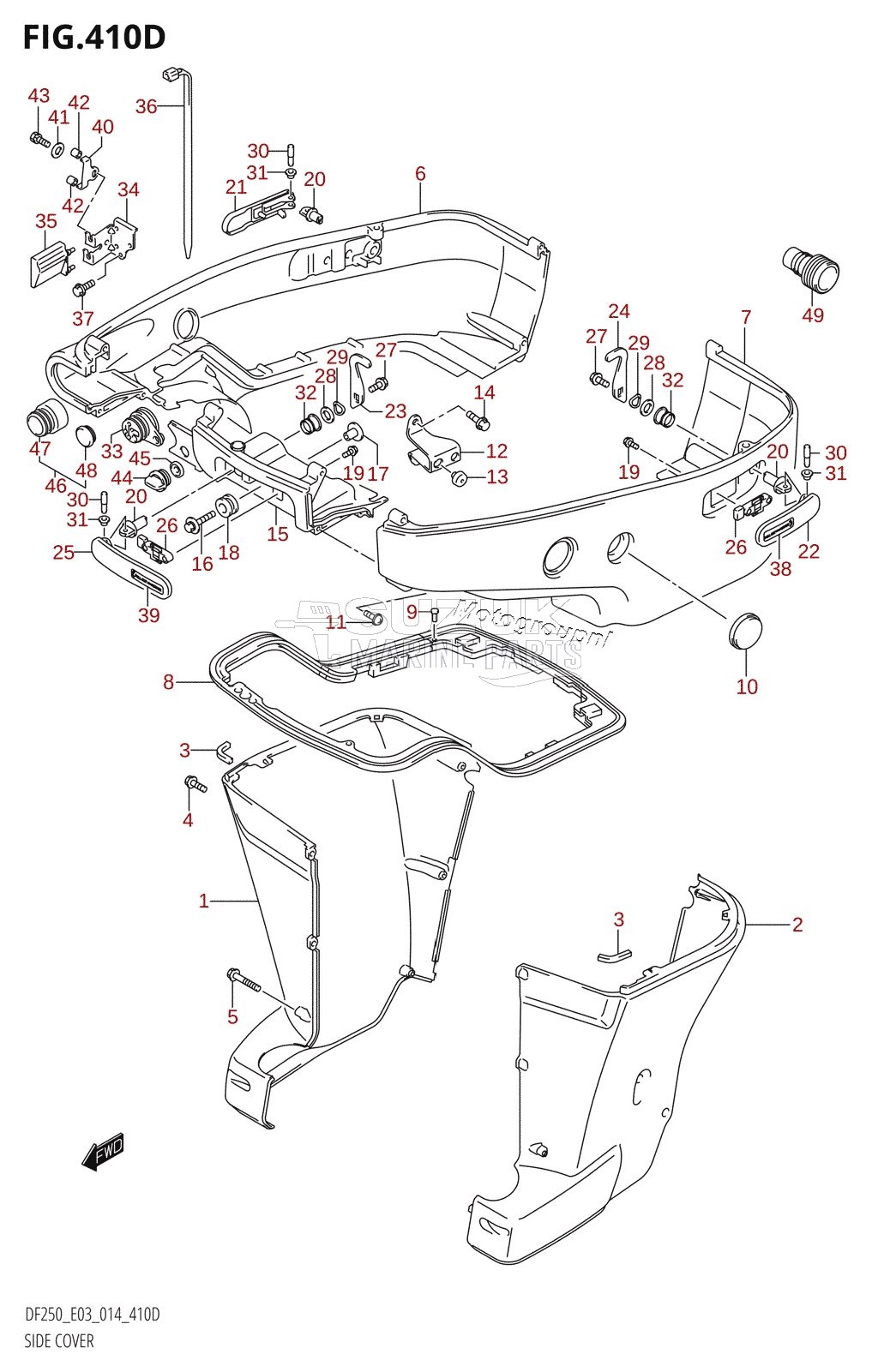 SIDE COVER (DF225Z:E03)