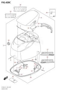 DF115AST From 11504F-040001 (E03)  2020 drawing ENGINE COVER ((DF115AT,DF115AZ):E11)