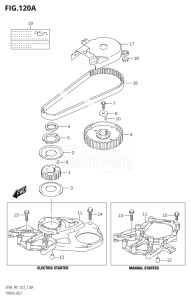 00994F-140001 (2021) 9.9hp P01-Gen. Export 1 (DF9.9A) DF9.9A drawing TIMING BELT ((DF8A,DF9.9A):(020,021,022))