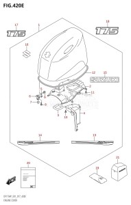 DF175AP From 17503P-710001 (E01 E40)  2017 drawing ENGINE COVER (DF175AP:E01)