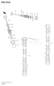 DF100 From 10002F-210001 (E01 E40)  2012 drawing CAMSHAFT (DF100T:E01)