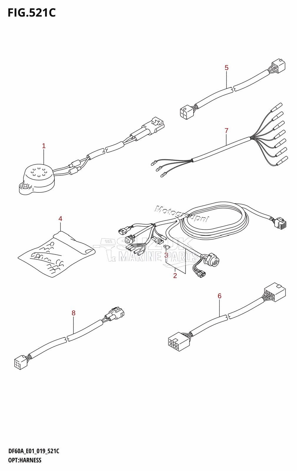 OPT:HARNESS (DF60ATH,DF50AVTH,DF60AVTH)