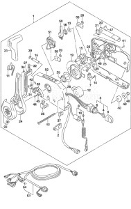 Outboard DF 200A drawing Remote Control