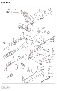 DF70A From 07003F-310001 (E01 E40)  2013 drawing OPT:TILLER HANDLE (DF80A:E01)