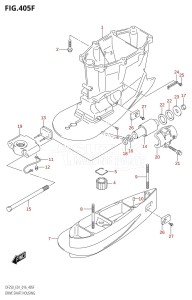 DF225Z From 22503Z-610001 (E01 E40)  2016 drawing DRIVE SHAFT HOUSING (DF225T:E40)