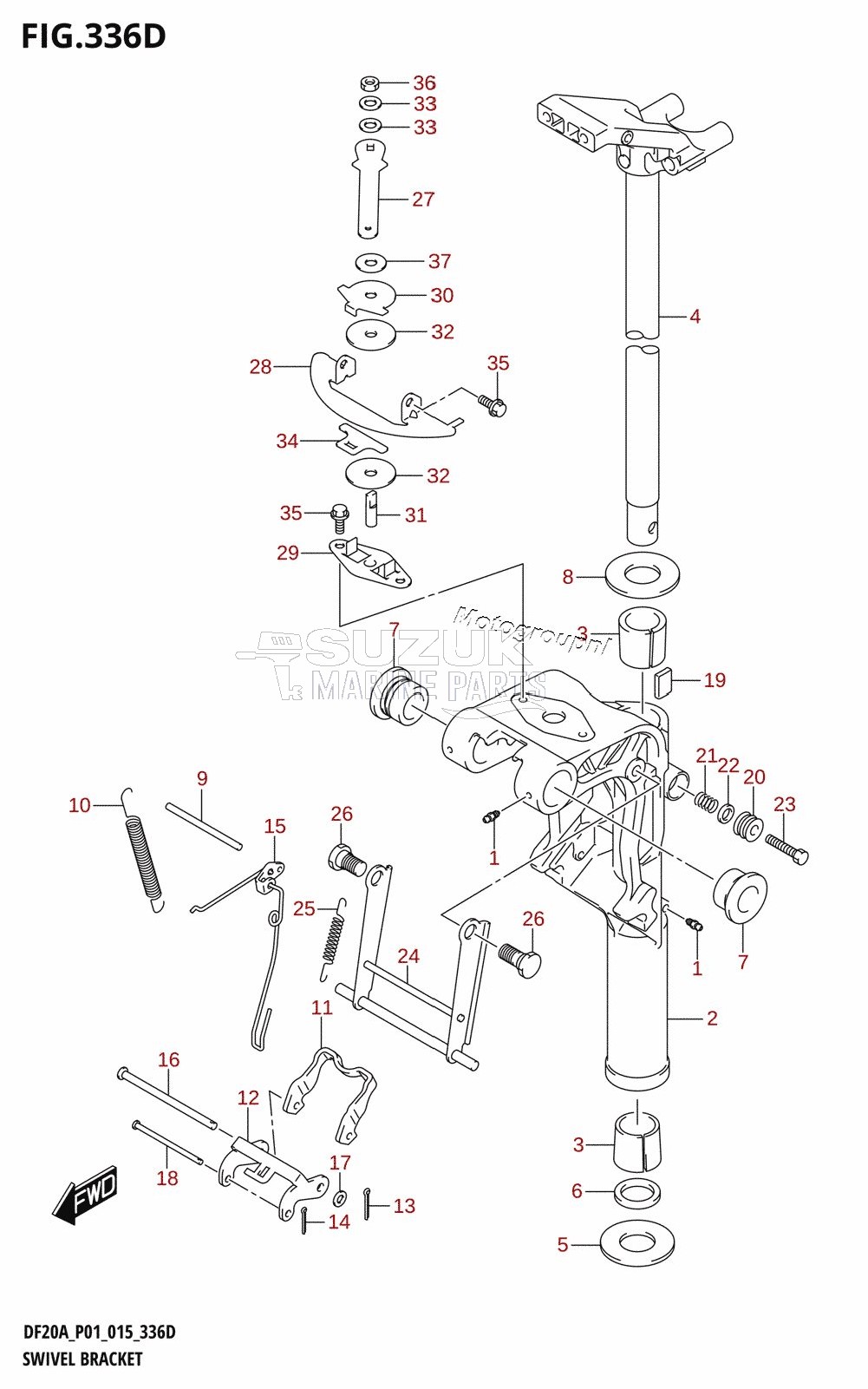 SWIVEL BRACKET (DF15A:P01)