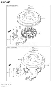 00994F-310001 (2013) 9.9hp P01-Gen. Export 1 (DF9.9A  DF9.9AR) DF9.9A drawing MAGNETO (DF9.9A:P01)