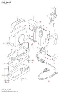 04003F-510001 (2005) 40hp E01 E13-Gen. Export 1 -  SE  Asia (DF40A  DF40AQH  DF40AST  DF40ATH) DF40A drawing OPT:REMOTE CONTROL ASSY SINGLE (1)