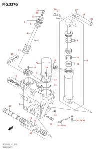 DF250Z From 25003Z-210001 (E01 E40)  2012 drawing TRIM CYLINDER (DF225Z:E01:(X-TRANSOM,XX-TRANSOM))