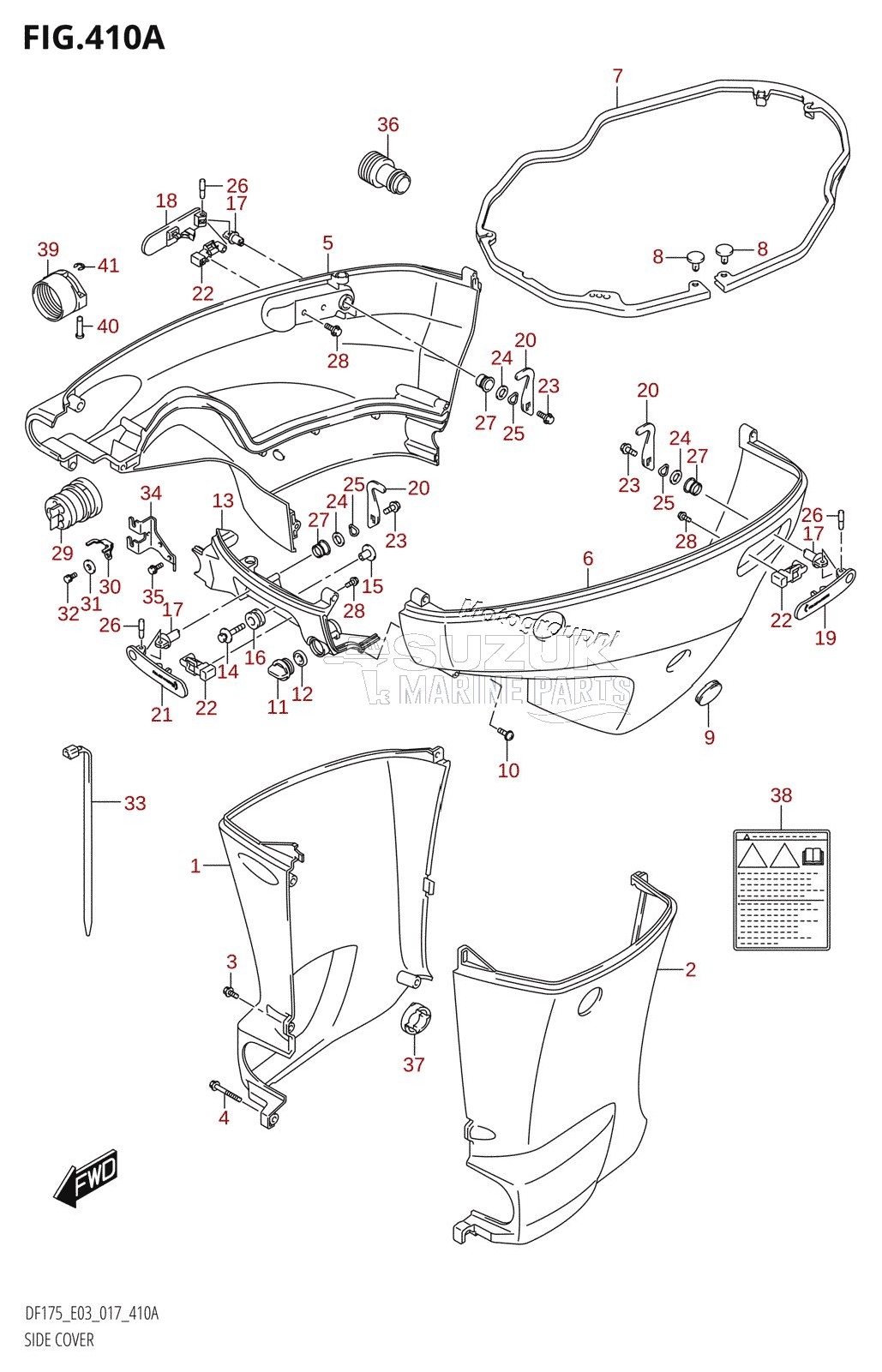 SIDE COVER (DF150T:E03)