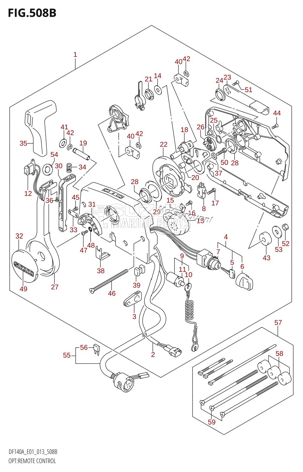 OPT:REMOTE CONTROL (DF140AT:E40)