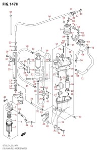 DF200 From 20002F-210001 (E01 E40)  2012 drawing FUEL PUMP /​ FUEL VAPOR SEPARATOR (DF225Z:E40)