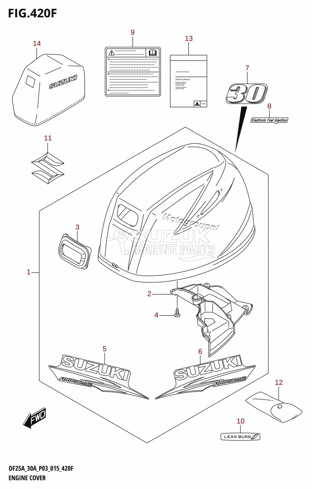 ENGINE COVER (DF30AT:P03)