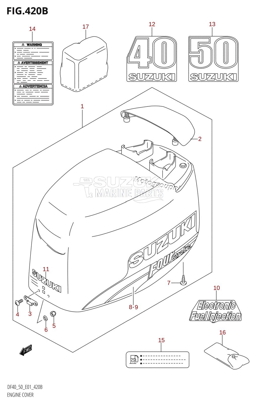 ENGINE COVER (K3,K4,K5,K6,K7,K8,K9)