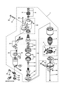 FL115AETX drawing STARTER-MOTOR