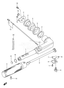 DT4 From 00402-581001 ()  1995 drawing TILLER HANDLE (DT4)