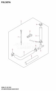 DF60A From 06003F-140001 (E11)  2021 drawing OPT:WATER PRESSURE GAUGE SUB KIT