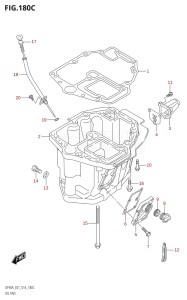 08002F-610001 (2016) 80hp E01 E40-Gen. Export 1 - Costa Rica (DF80A) DF80A drawing OIL PAN (DF70ATH:E01)