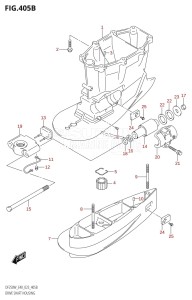 DF250 From 25005F-040001 (E40)  2020 drawing DRIVE SHAFT HOUSING (XX-TRANSOM)