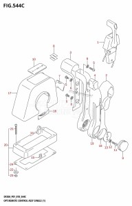 DF9.9B From 00995F-810001 (P01)  2018 drawing OPT:REMOTE CONTROL ASSY SINGLE (1) (DF20AR,DF20AT)