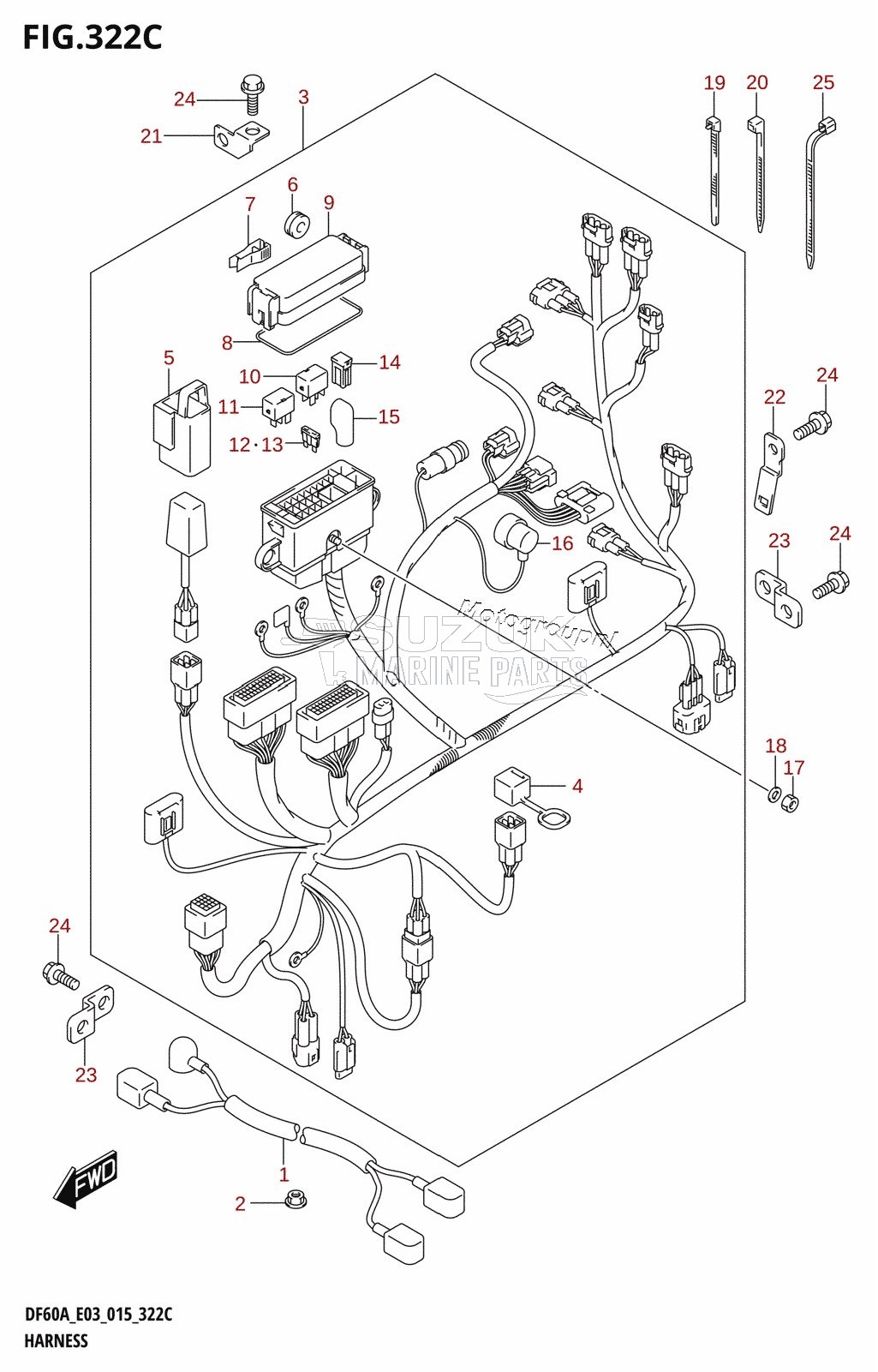 HARNESS (DF60A:E03)