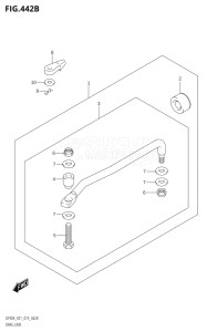 08002F-910001 (2019) 80hp E01 E40-Gen. Export 1 - Costa Rica (DF80A) DF80A drawing DRAG LINK (DF70ATH,DF90ATH)