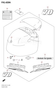 DF90A From 09003F-310001 (E03)  2013 drawing ENGINE COVER (DF70A:E03)