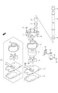 Outboard DF 250 drawing Water Pump (DF 250S)