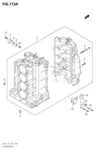 DF150 From 15002F-110001 (E03)  2011 drawing CYLINDER BLOCK