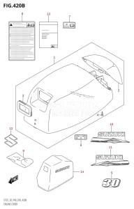 DT30 From 03005-910001 ()  2019 drawing ENGINE COVER (DT30)