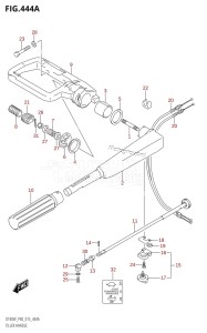 DT40 From 04005K-510001 ()  2015 drawing TILLER HANDLE (DT40W:P40)