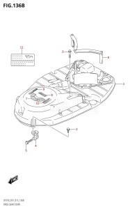 DF225Z From 22503Z-510001 (E01 E40)  2005 drawing RING GEAR COVER (DF200T:E40)