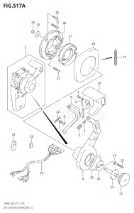 09003F-710001 (2017) 90hp E03-USA (DF90AT) DF90A drawing OPT:CONCEALED REMOCON (1)