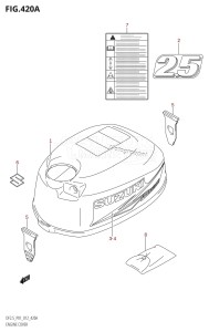 DF2.5 From 00252F-210001 (P01)  2012 drawing ENGINE COVER