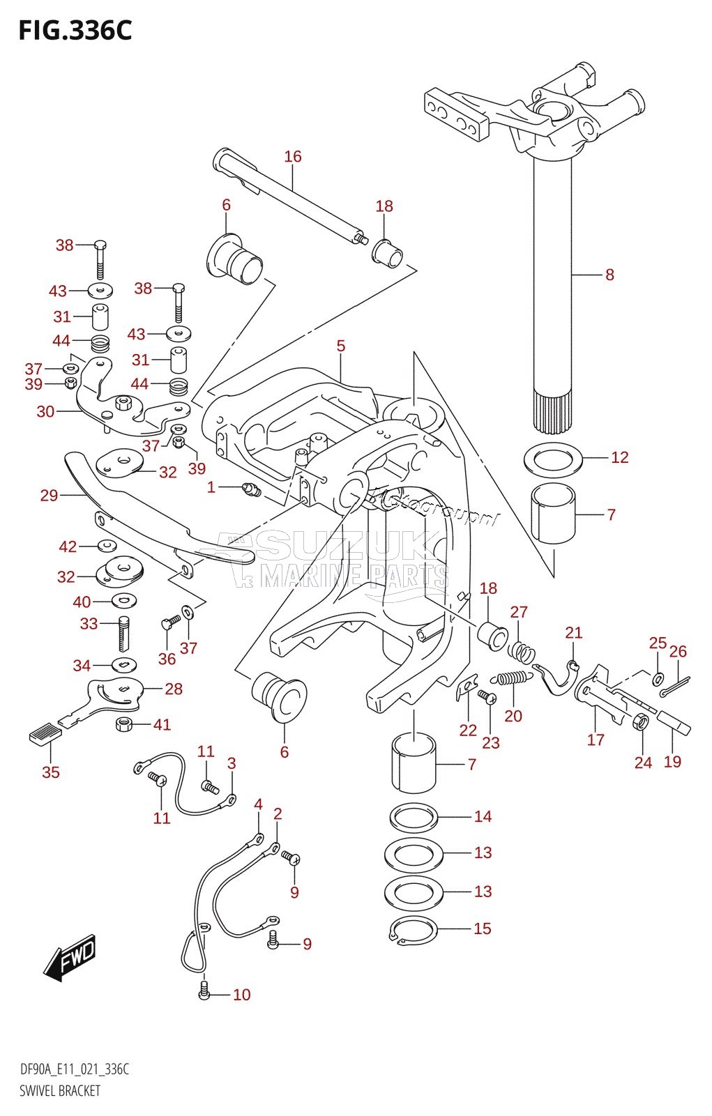 SWIVEL BRACKET (DF90AWQH)