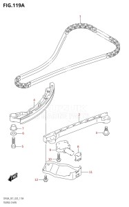 04004F-040001 (2020) 40hp E34-Italy (DF40AST) DF40A drawing TIMING CHAIN