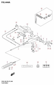 DF30A From 03003F-710001 (P40)  2017 drawing TILLER HANDLE (DF25A:P03)