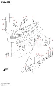 DF175Z From 17502Z-710001 (E03)  2017 drawing GEAR CASE (DF150ST:E03)