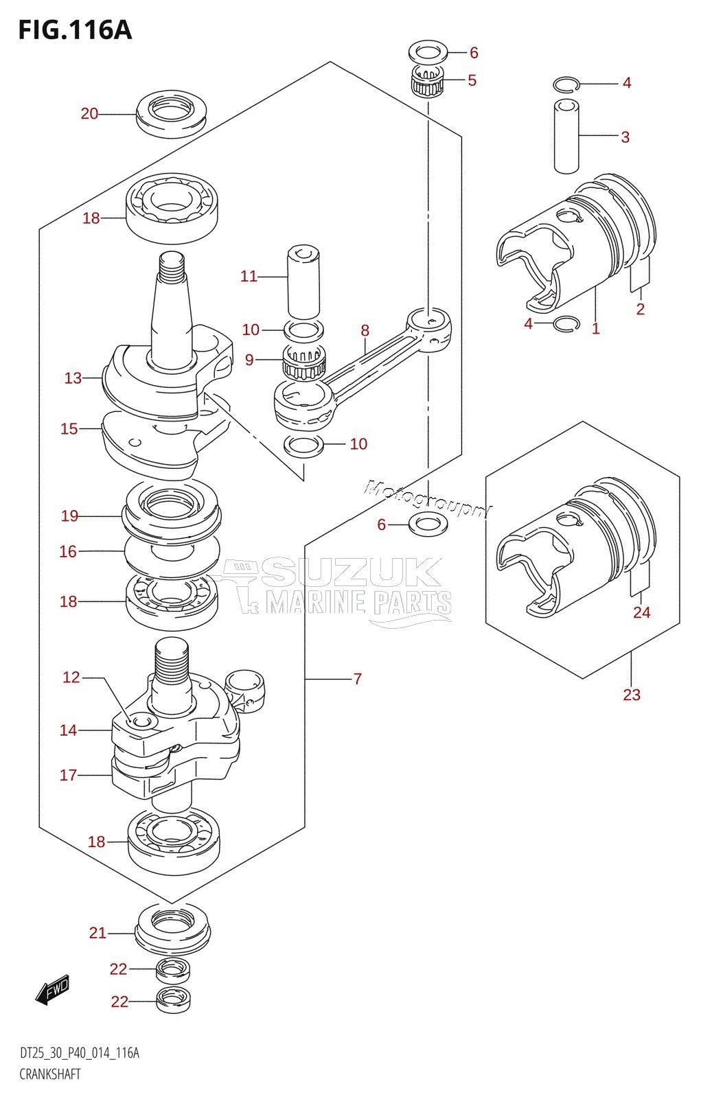 CRANKSHAFT (DT25K:P36)