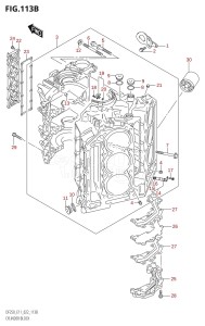 DF250Z From 25003Z-240001 (E11 E40)  2022 drawing CYLINDER BLOCK (DF250ST)