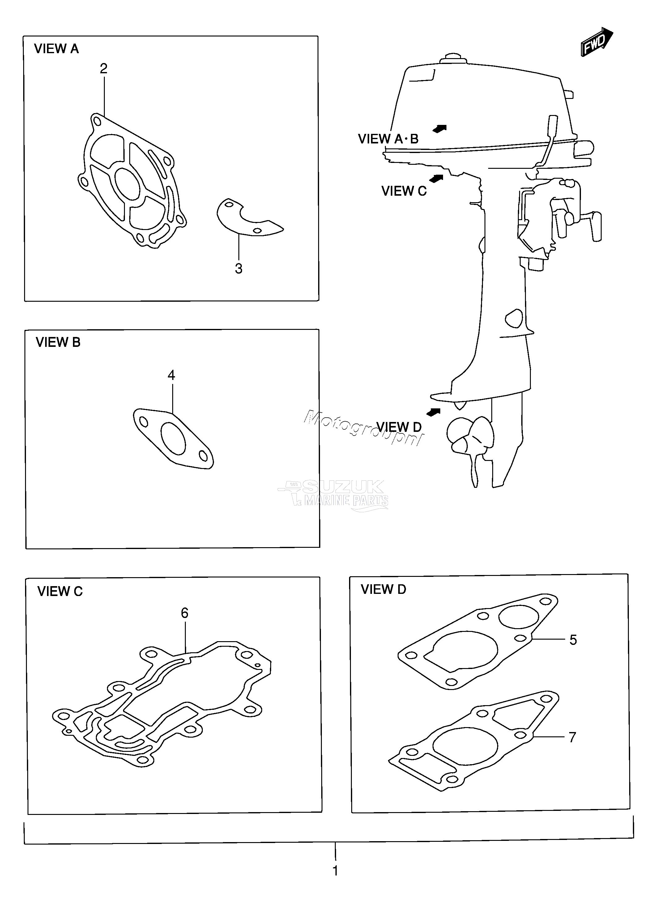 OPTIONAL : GASKET SET (DT4)