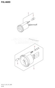 DF150 From 15002F-210001 (E01 E40)  2012 drawing METER (DF150Z:E40)