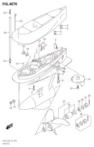 DF250T From 25004F-510001 (E03)  2015 drawing GEAR CASE (DF250T:E03)