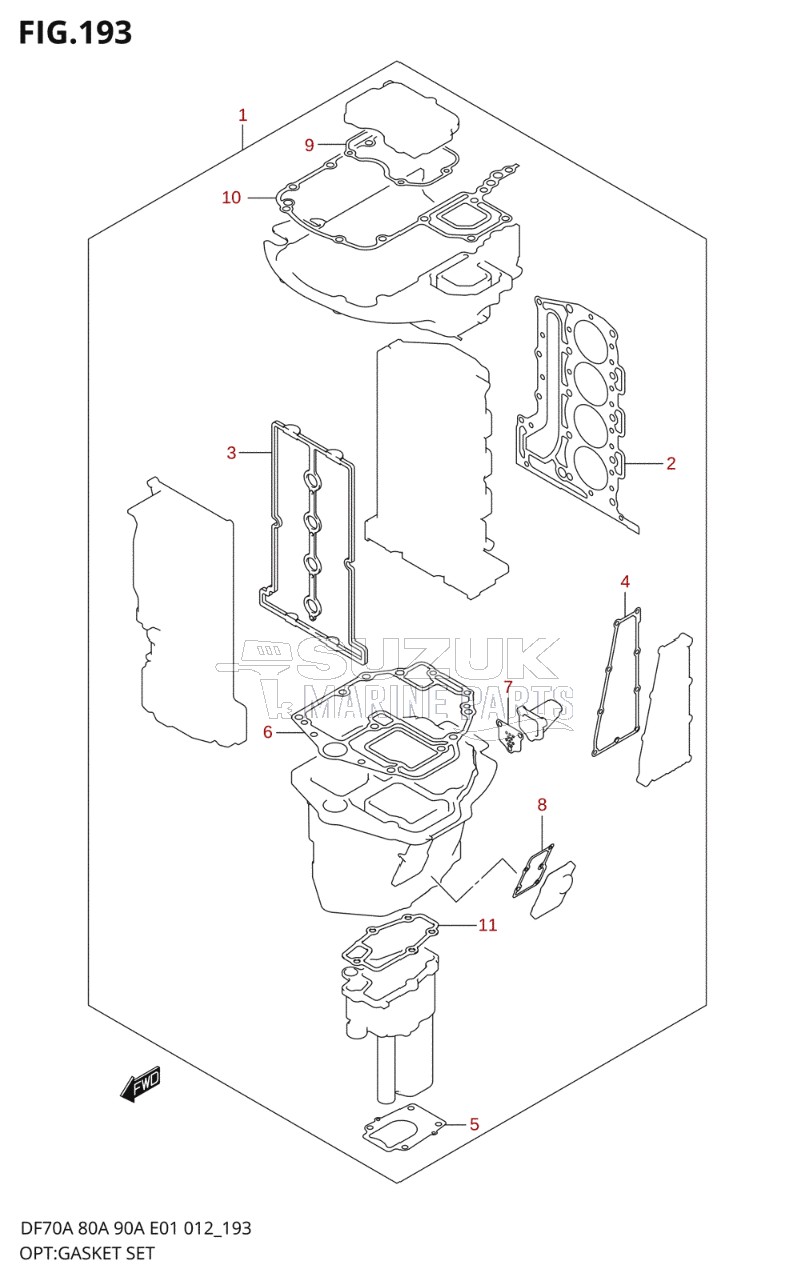 OPT:GASKET SET (DF70ATH E01)