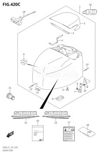 04005F-040001 (2020) 40hp E34-Italy (DF40ASVT  DF40ASVT_    DF40ASVT    DF40ASVT_2) DF40A drawing ENGINE COVER (DF40A:E11:021)