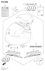 DF70A From 07003F-510001 (E01 E40)  2015 drawing ENGINE COVER (DF90ATH:E01)