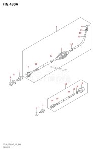 DT9.9A From 00996-810001 (P36 P40 P81)  2018 drawing FUEL HOSE (DT9.9AK:P36,DT15AK:P36)